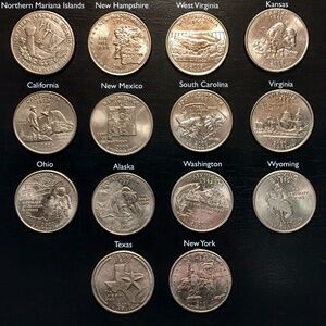 US State Quarters — Collection of American 25-Cent State Coins